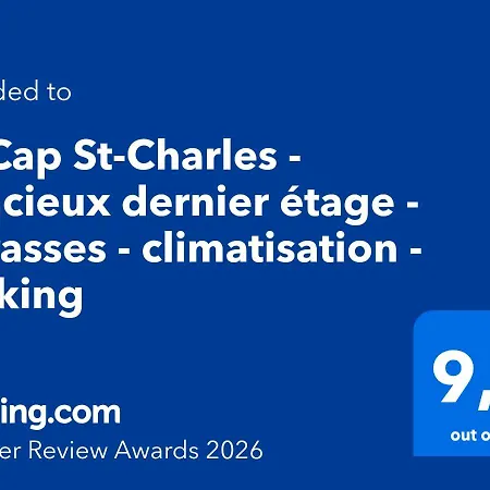 Le Cap St-charles - Spacieux Dernier Etage - Terrasses - Climatisation - Parking 아파트