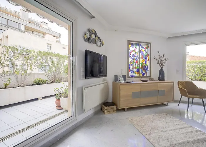 Le Cap St-charles - Spacieux Dernier étage - Terrasses - Climatisation - Parking Juan-les-Pins